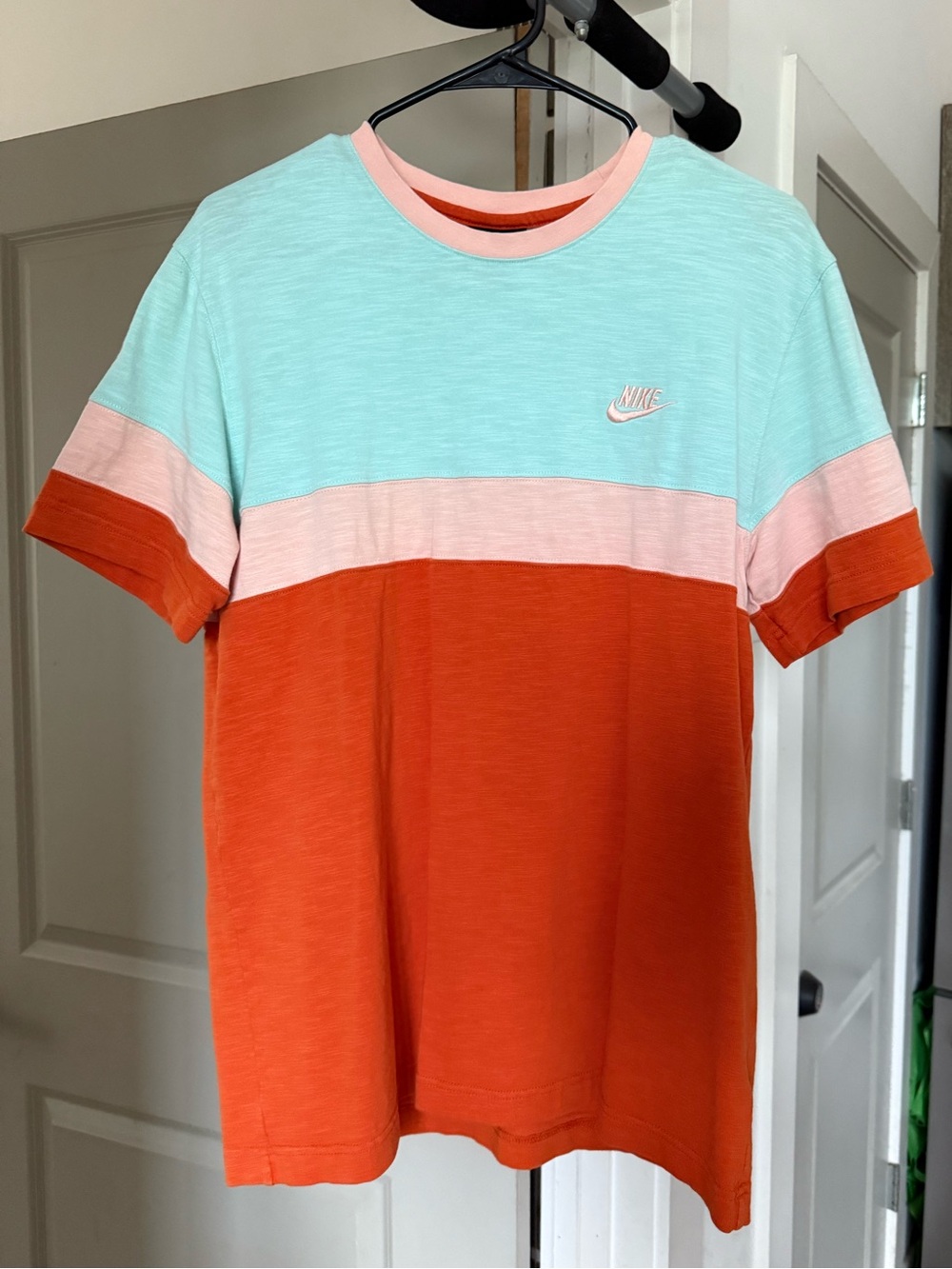 Nike Mint, Pink & Rust Colorblock Tee